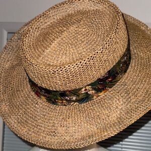 Summer club rattan Fedora l with UV protection